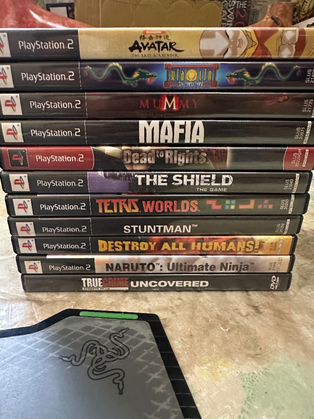 Lot of 10 Sony PS2 Games Avatar Xia Lin Mummy Mafia Dead to Rights The Shield Te